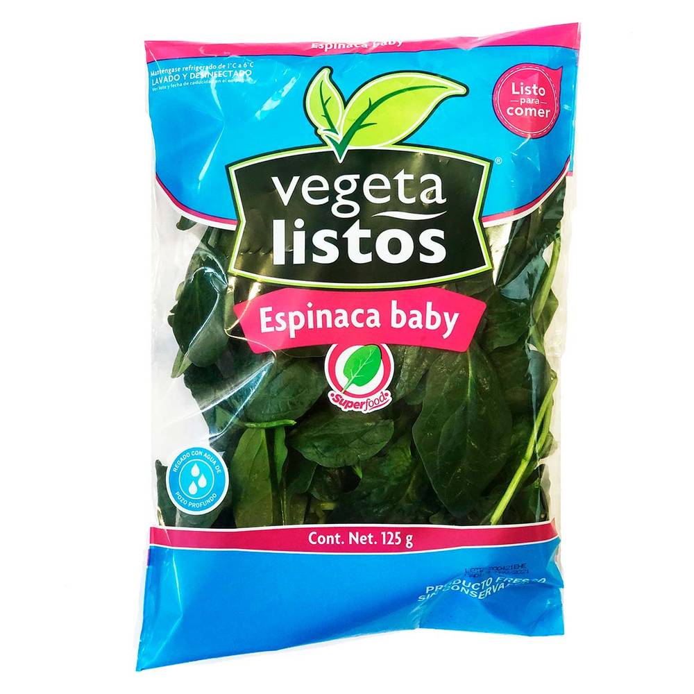 Vegetalistos espinaca baby