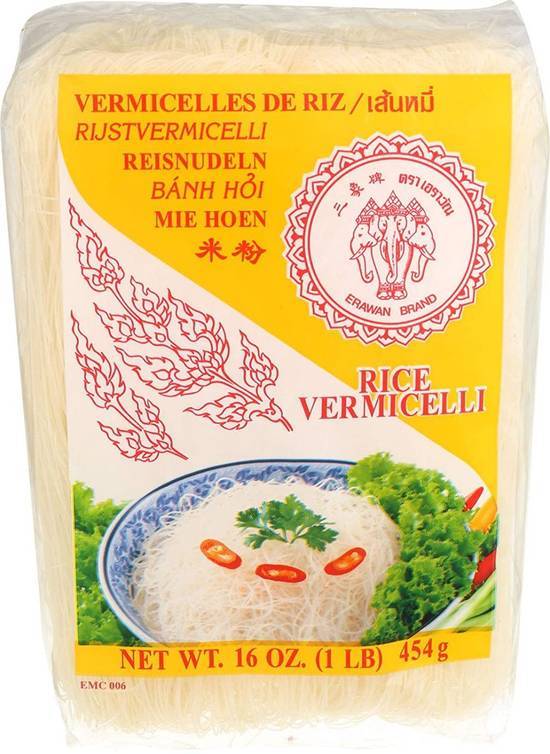 Erawan Rice Vermicelli Noodles - 16oz (1 lbs)