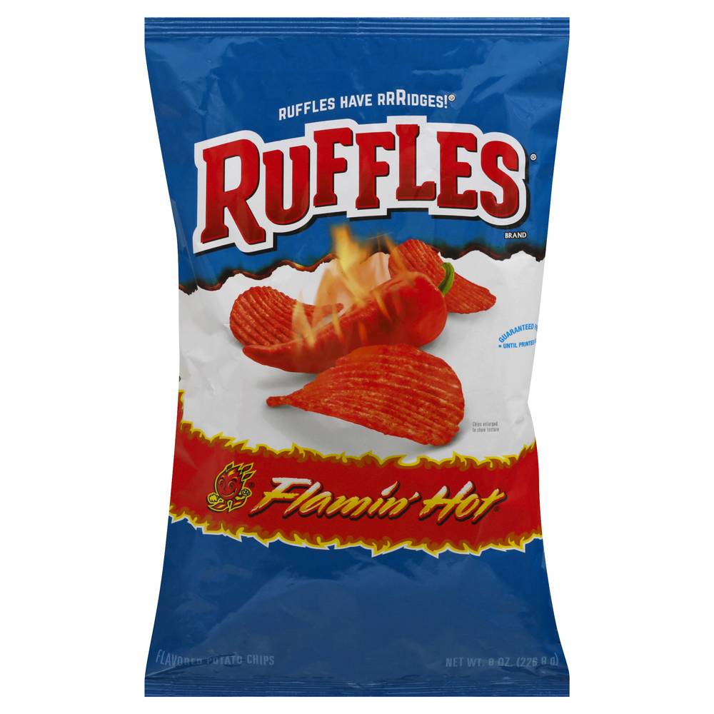 Ruffles Potato Chips, Flamin' Hot (8 oz)