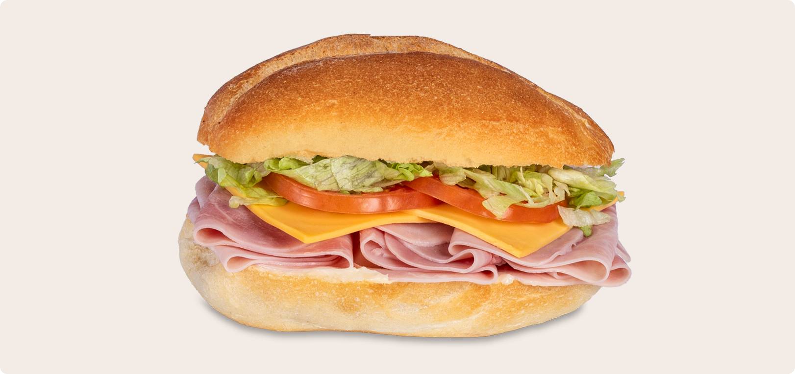 Ham on a Portuguese Roll