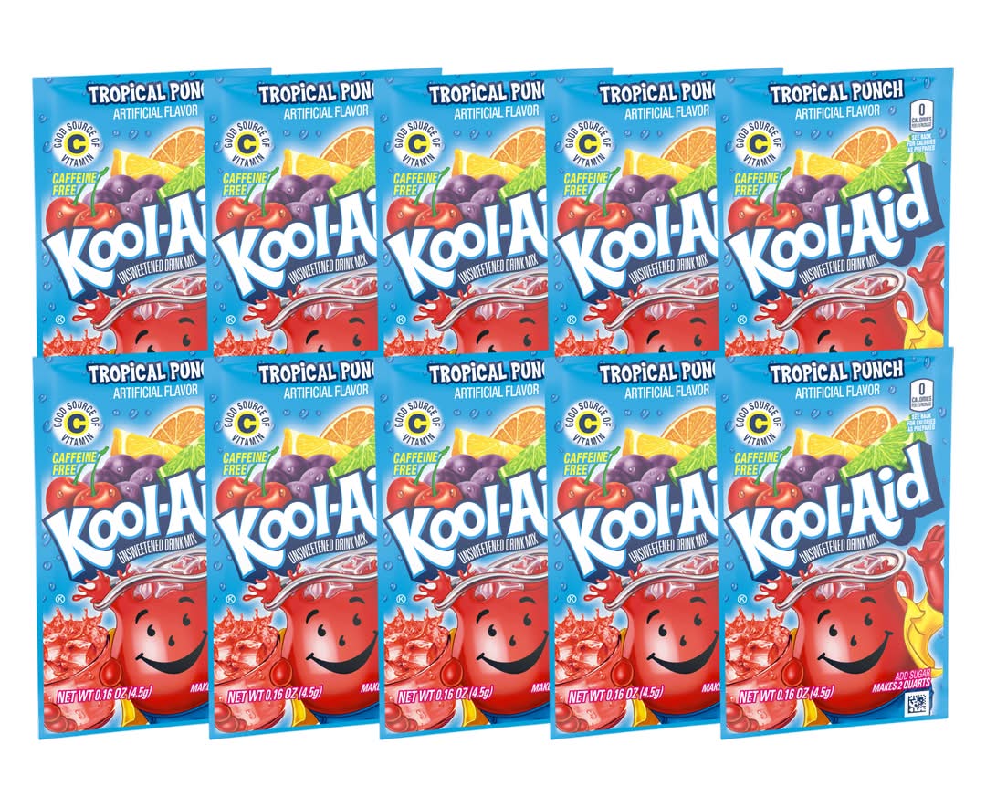 Kool-Aid Tropical Punch Powdered Drink Mix Packet 10pk .16oz