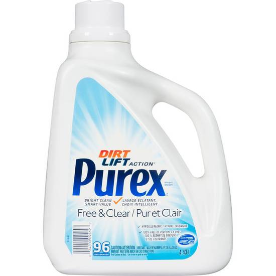 Purex Free & Clear Laundry Liquid Detergent (4.43 L)