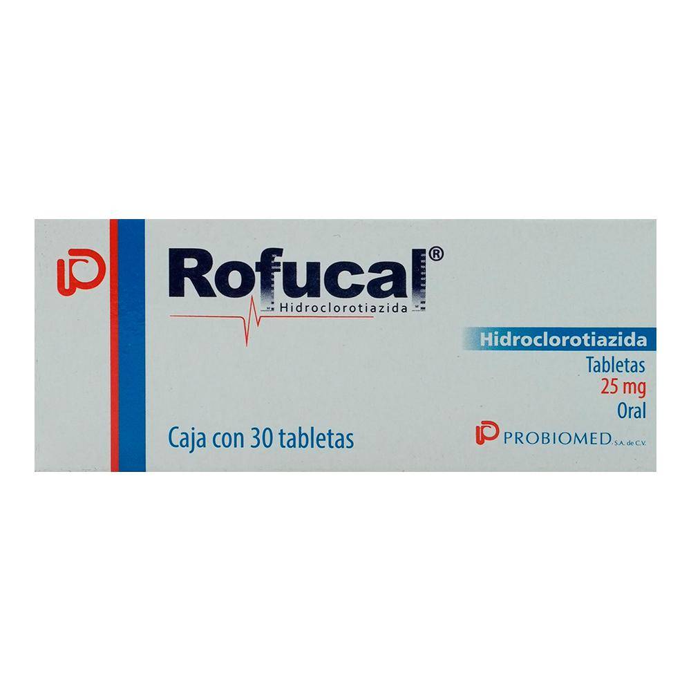 Probiomed rofucal hidroclorotiazida tabletas 25 mg (30 piezas)