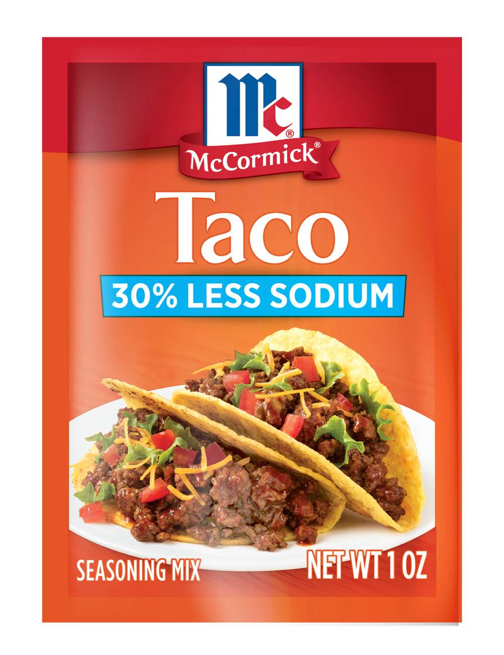 McCormick 30% Less Sodium Taco Seasoning Mix (1 oz)