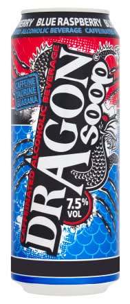 Dragon Soop Blue Raspberry, Caffeinated Alcoholic Beverage (500ml)