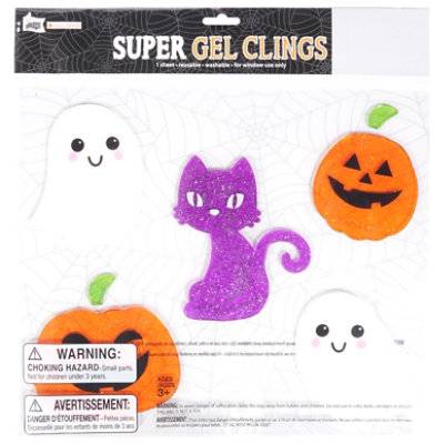 Mel 12X12 Halloween Super Gel Cling - Ea