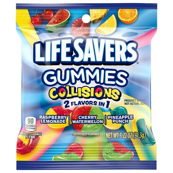 Life Savers Collisions Gummy Candy (cherry-watermelon-raspberry-lemonade-pineapplepunch)