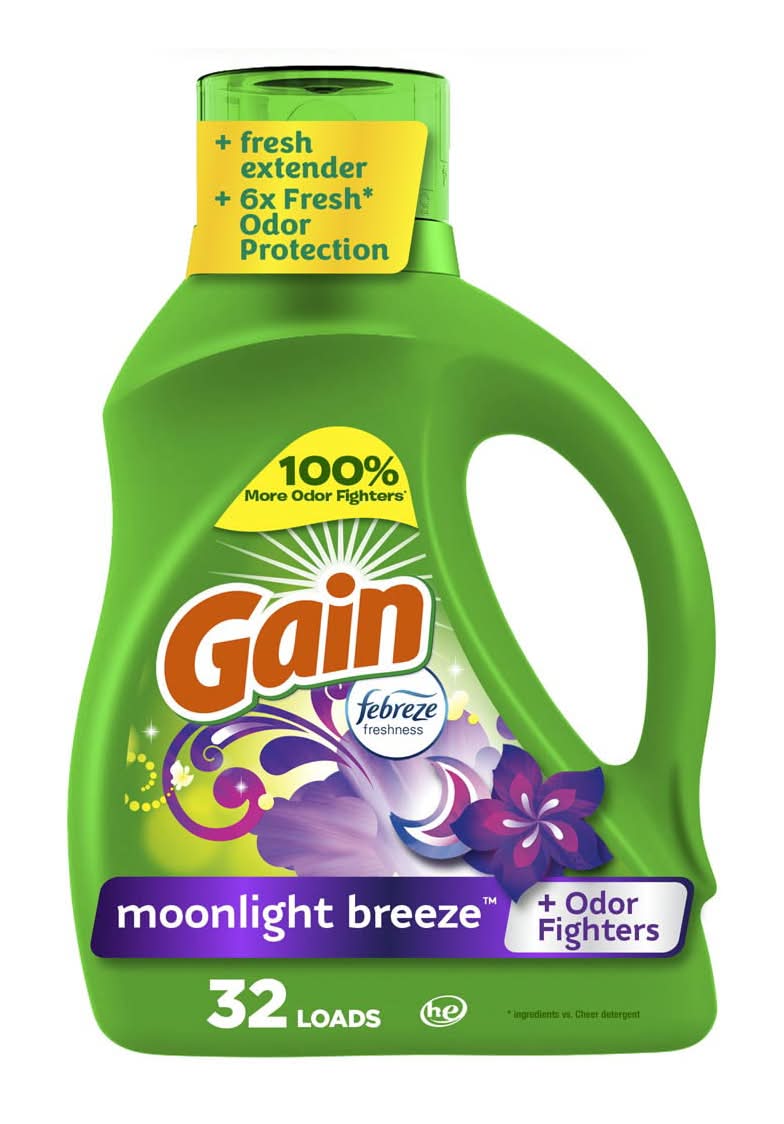 Gain Liquid Laundry Detergent Moonlight Breeze Scent 46 Fl Oz
