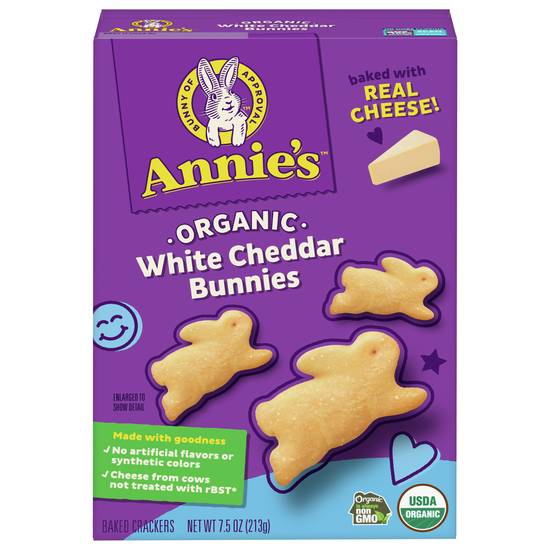 Annie's Organic White Cheddar Bunnies Baked Crackers