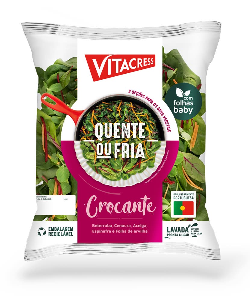 Vitacress - Salada Crocante Quente ou Fria, 250g
