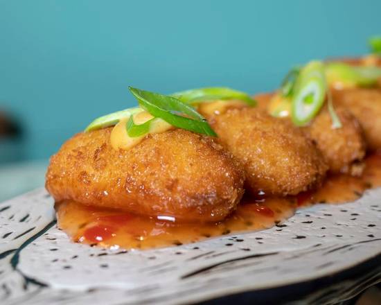 Croquetas de Carabineros con Kimuchi