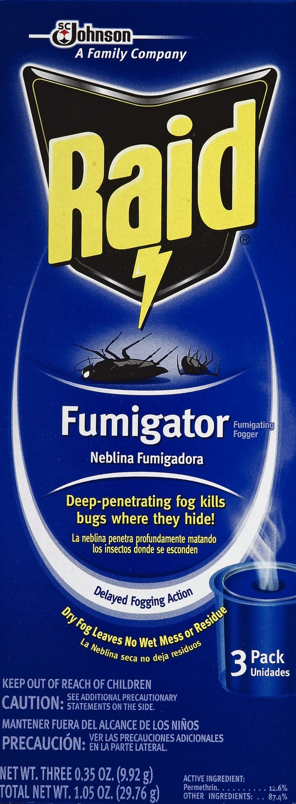 Raid Fumigator Fumigating Fogger (1.1 oz)