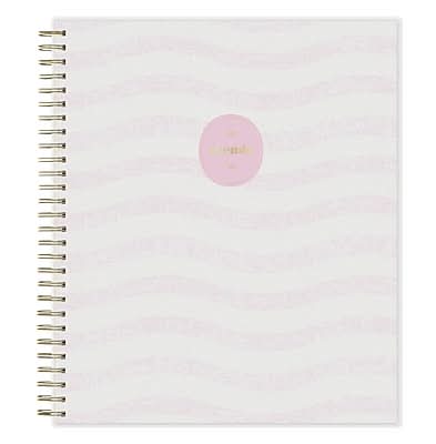 2026-2027 Blue Sky Sincerely Jules Wavy Pink 8 x 10 Academic Year Monthly Planner, Plastic Cover (159102)