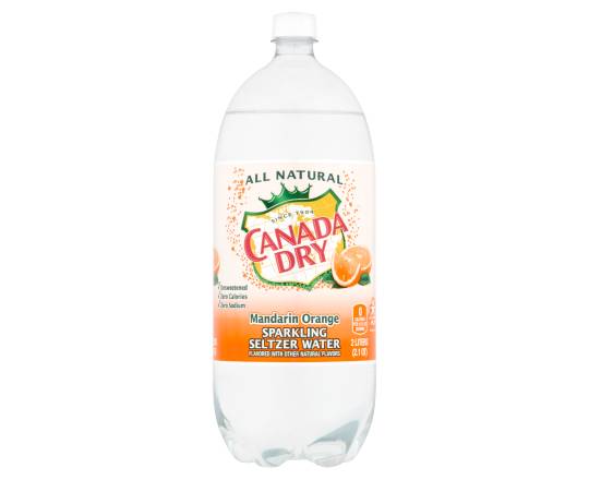 Canada Dry Mandarin Orange Sparkling Seltzer Water (2 L)