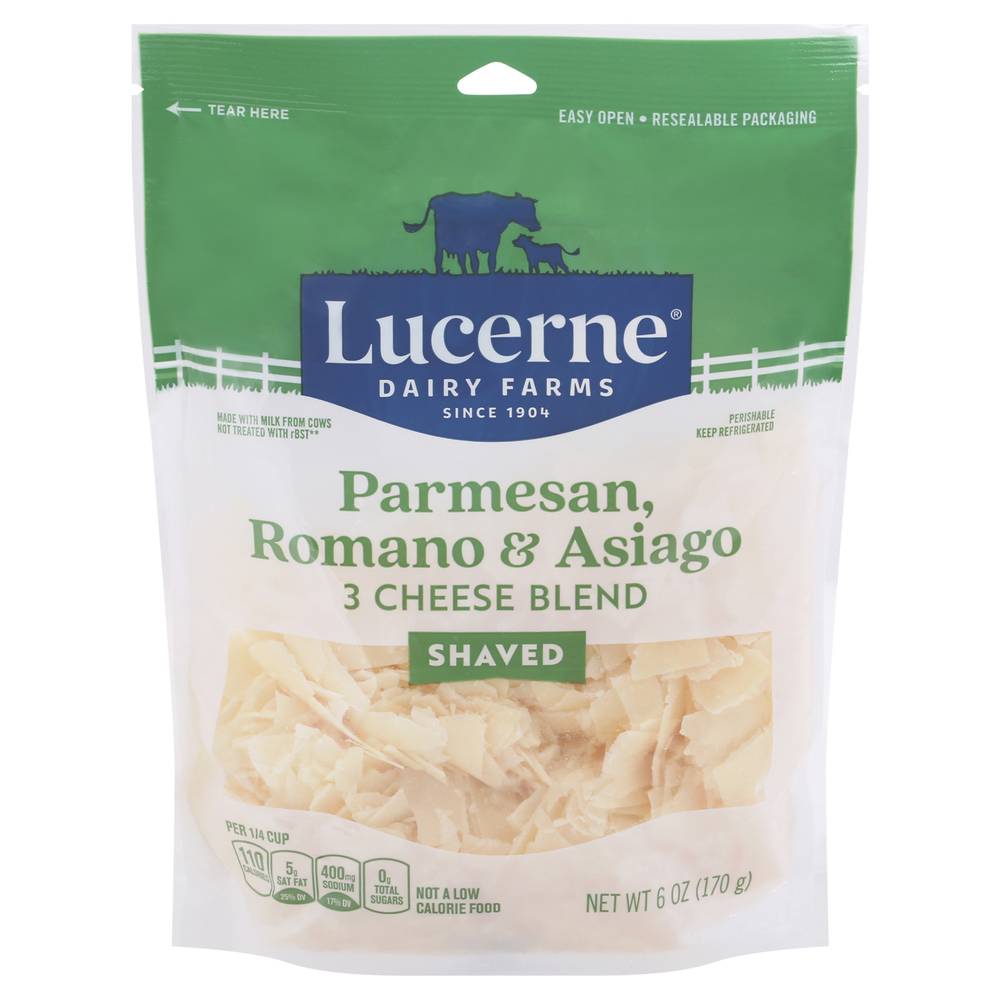 Lucerne Parmesan Romano Asiago Cheese Shred (6 oz)