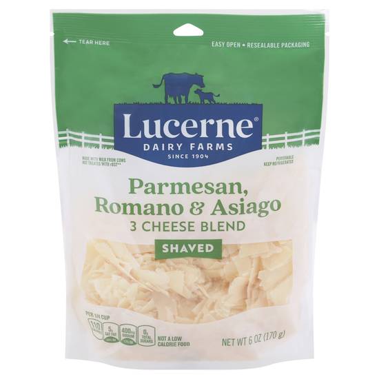 Lucerne Parmesan Romano Asiago Cheese Shred