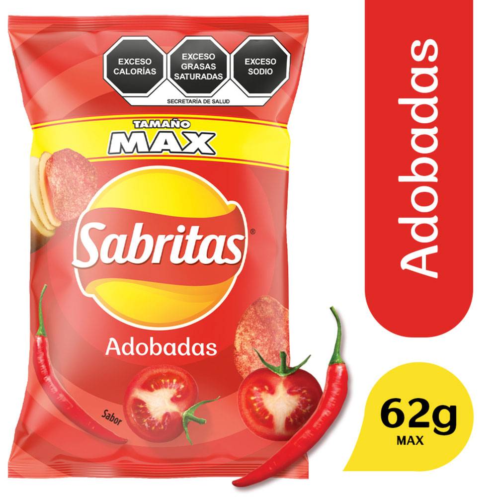 Sabritas papas fritas adobadas (bolsa 64 g)