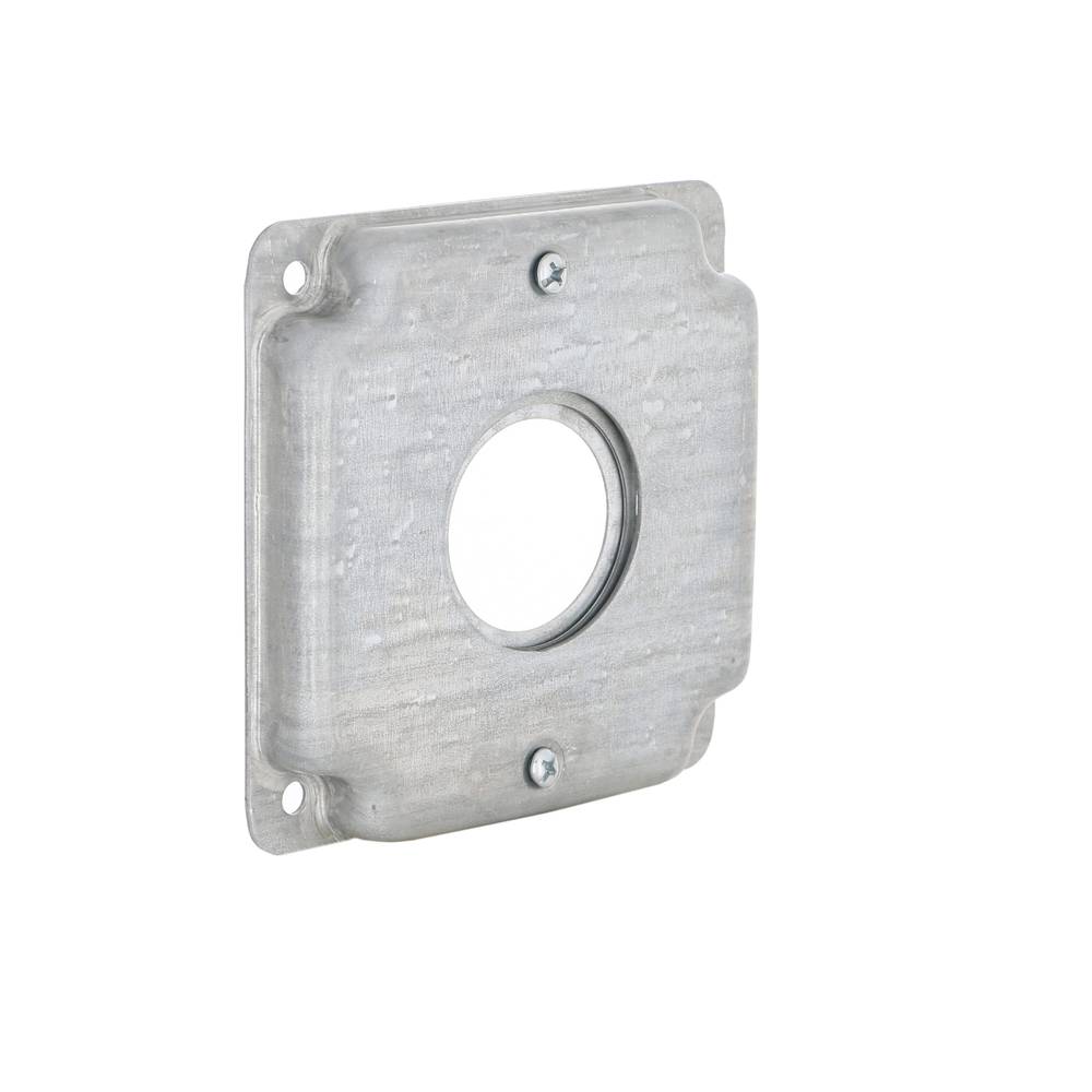 Hubbell RACO 1-Gang Round Metal Electrical Box Cover | 811U