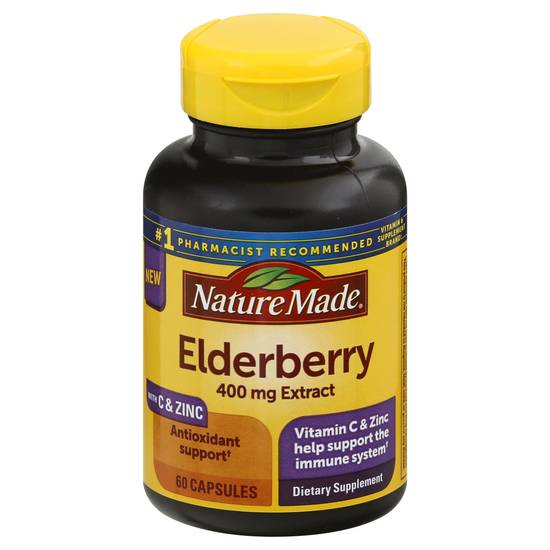 Nature Made Elderberry Extract 400 mg Supplement (60 ct)