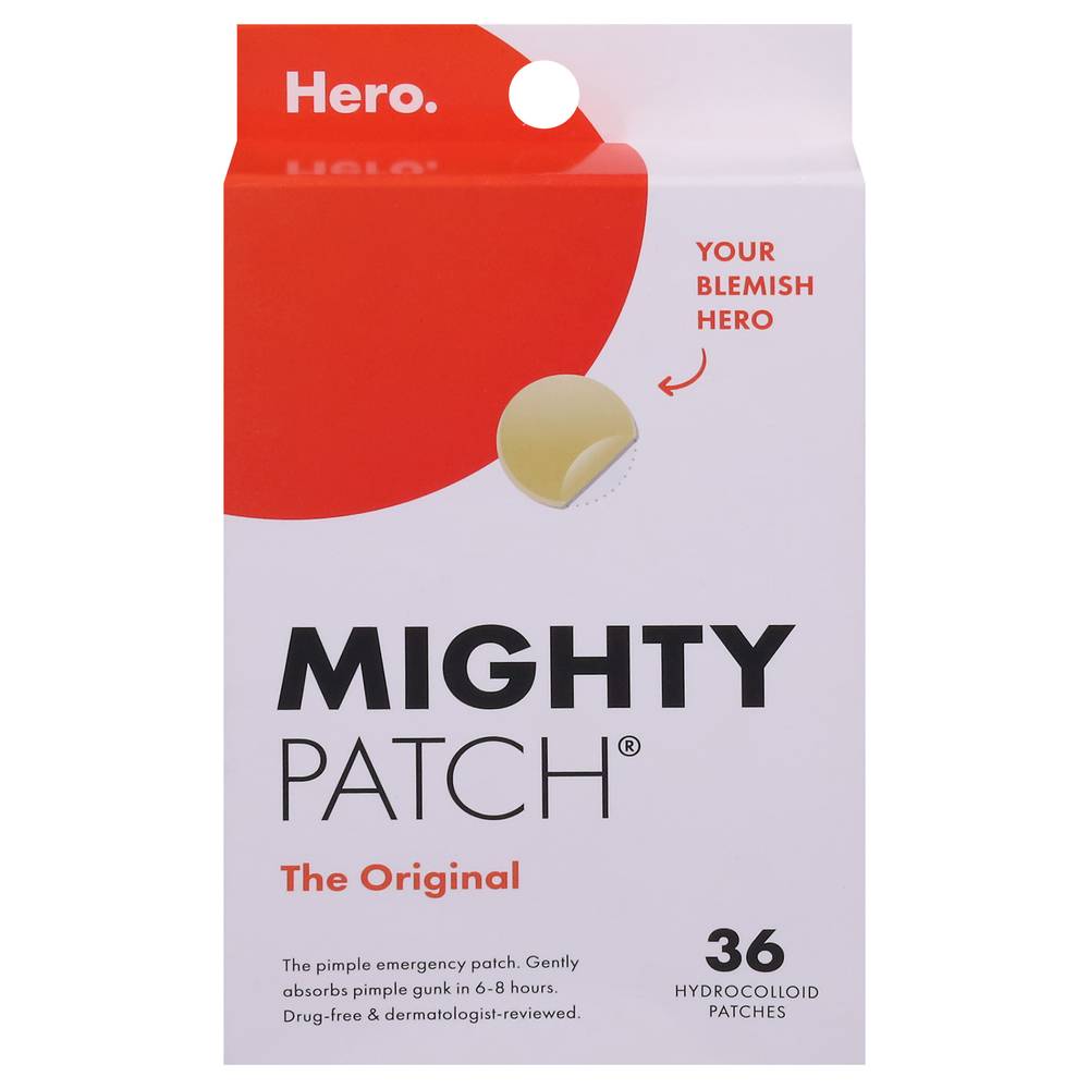 Mighty Patch Hero the Original Pimple Patches (36 ct)