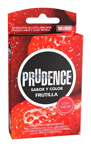 Preservativo Prudence SaborFrutilla C/3