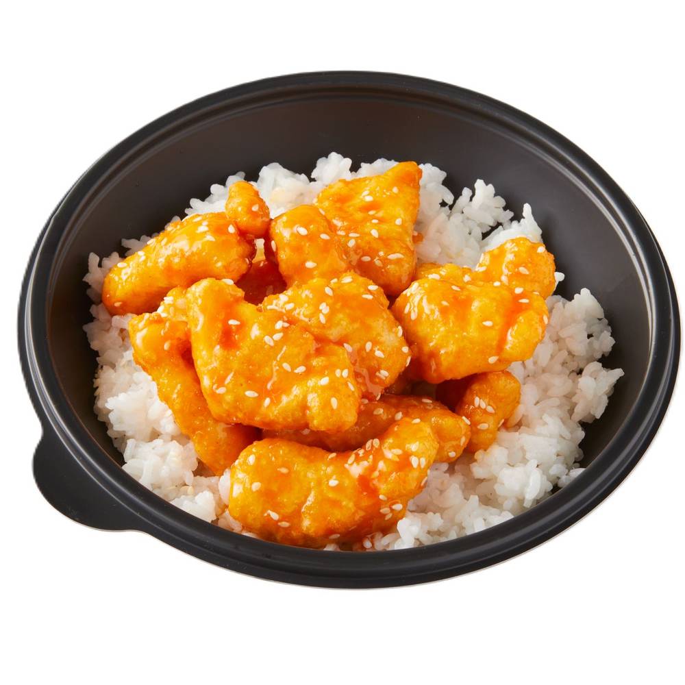 Sesame Orange Chicken Rice Bowl