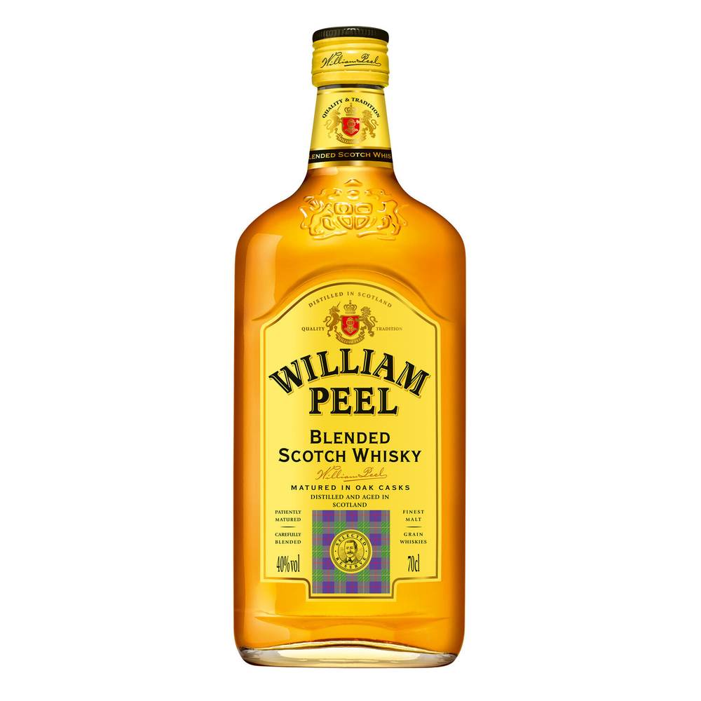 Whisky Finest Scotch whisky WILLIAM PEEL - la bouteille de 70cL