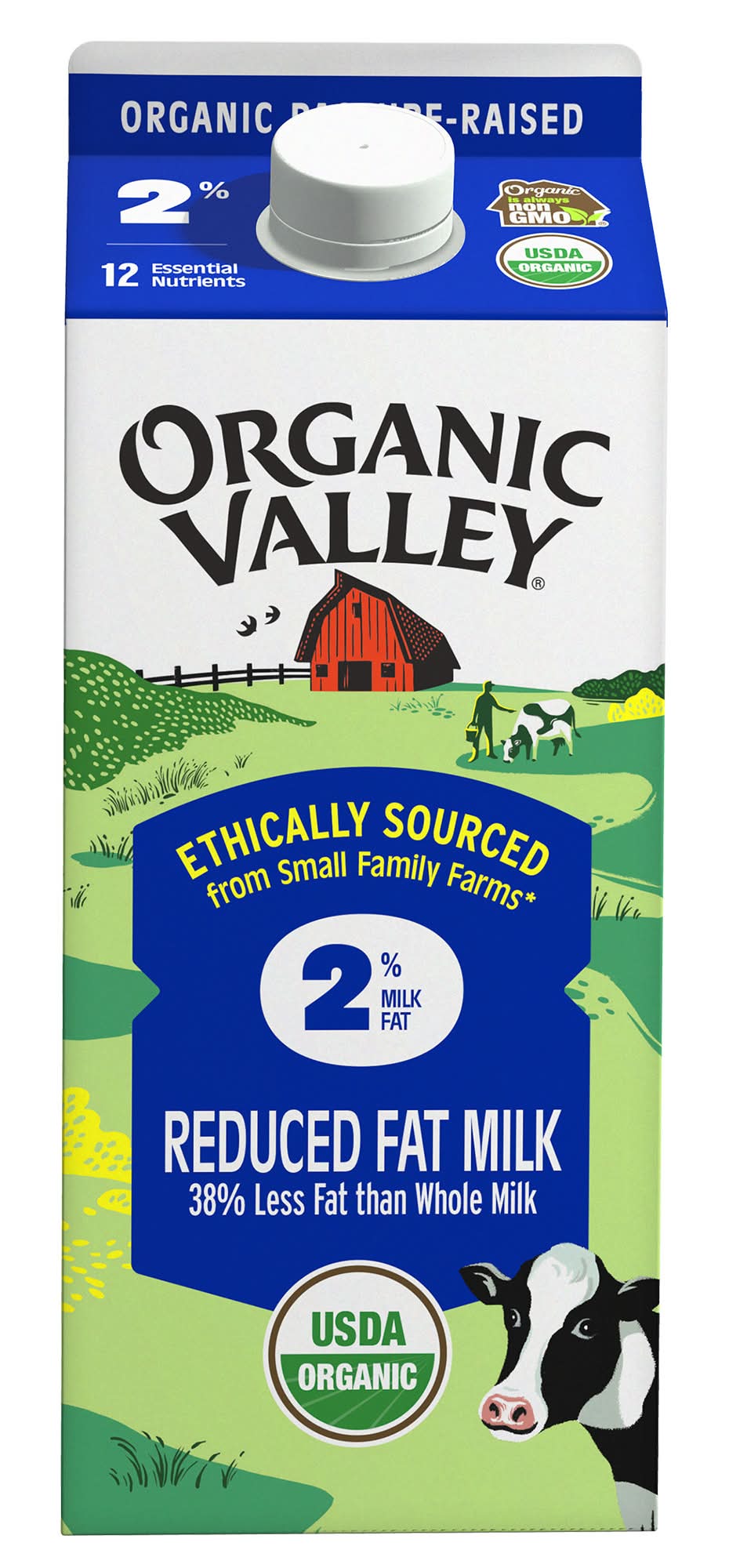 Organic Valley 2% Reduced Fat Milk (64 fl oz)