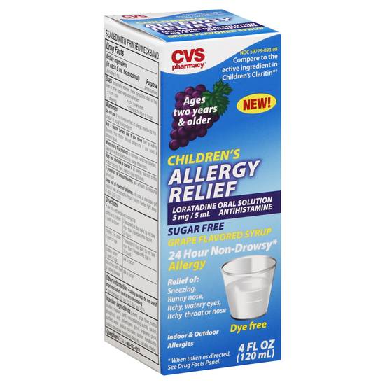 Cvs Children's Allergy Relief Oral Solution (grape)