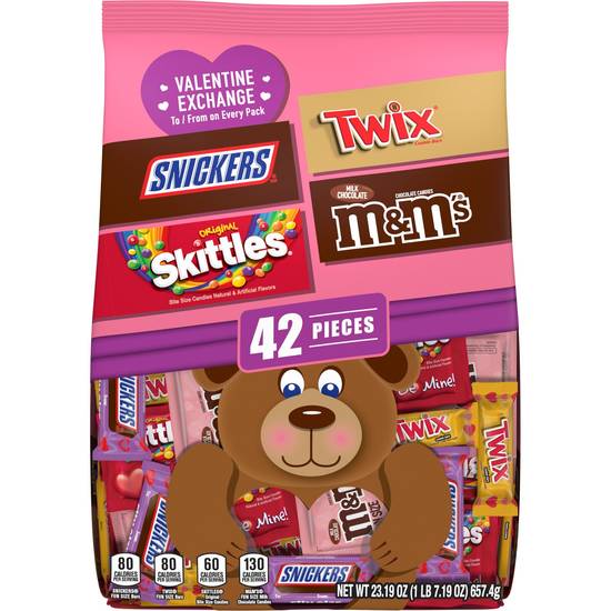 Order M&M'S, SNICKERS, SKITTLES & TWIX Valentine's Day Chocolate Candy - 23.2oz/42ct food online from CVS store, VIENNA on bringmethat.com