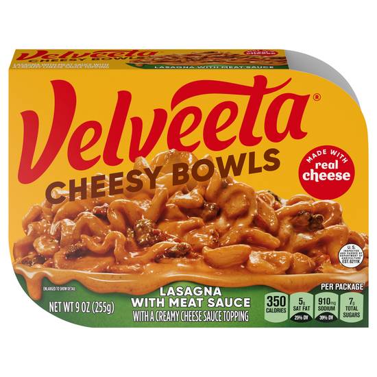 Velveeta Cheesy Bowls Microwave Meal (lasagna)
