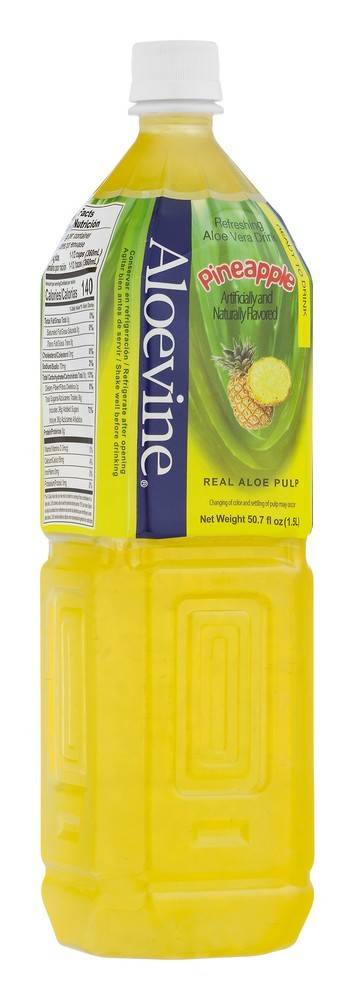 Aloevine Pineapple Aloe Vera Drink With Aloe Pulp (50.7 fl oz)