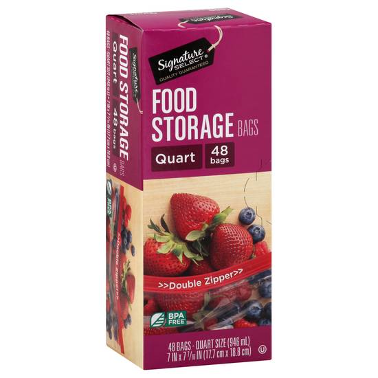 Signature Selects Food Storage Bags (48 ct)