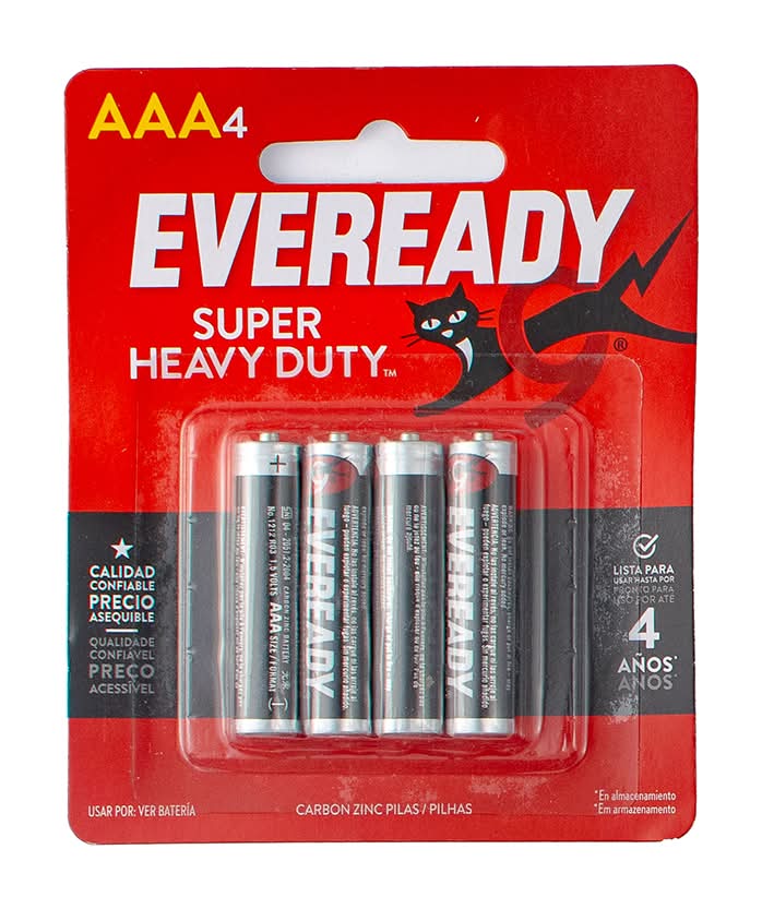 Eveready · Pilas super heavy duty aaa (4 un) (4 un)