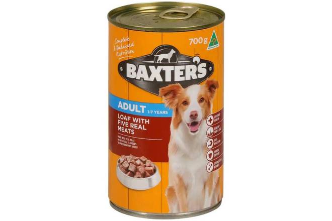Baxters 700g Dog Food Five Meats Loaf