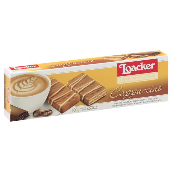 Loacker Cappuccino Biscuits Milk Chocolate Biscuits (3.5 oz)
