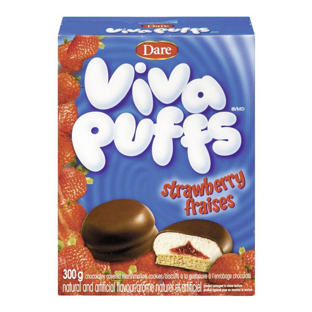 Dare Biscuits à la guimauve et aux fraise à l'enrobage chocolaté