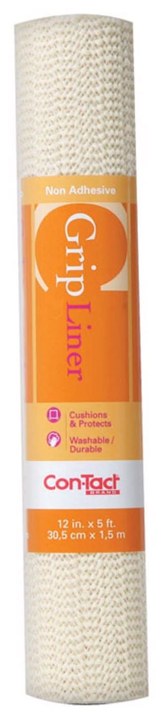 Con-Tact Grip 5 Ft. L X 12 In. W Almond Non-Adhesive Shelf Liner