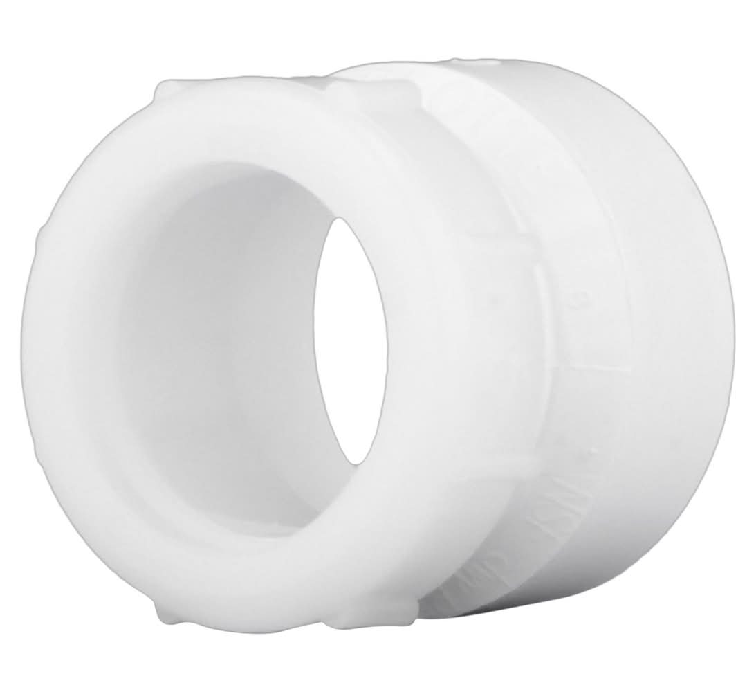 Charlotte Pipe Schedule 40 1-1/2 In. Hub X 1-1/2 In. D Slip Pvc Pipe Adapter 1 Pk
