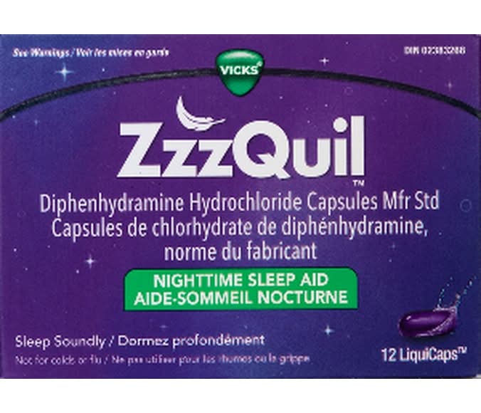 Vicks Zzzquil Liquicaps Nighttime Sleep Aid (10 g)