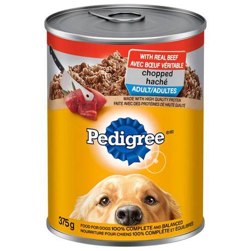 Pedigree nourriture humide au boeuf haché (375g) - wet chopped ground beef dinner (375 g)