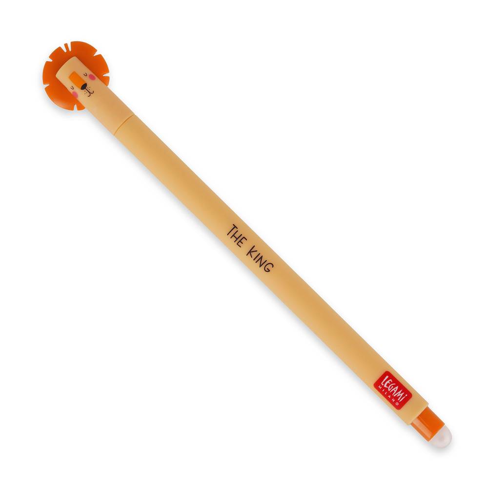 Caneta Apagar Leão - Cor Laranja Legami