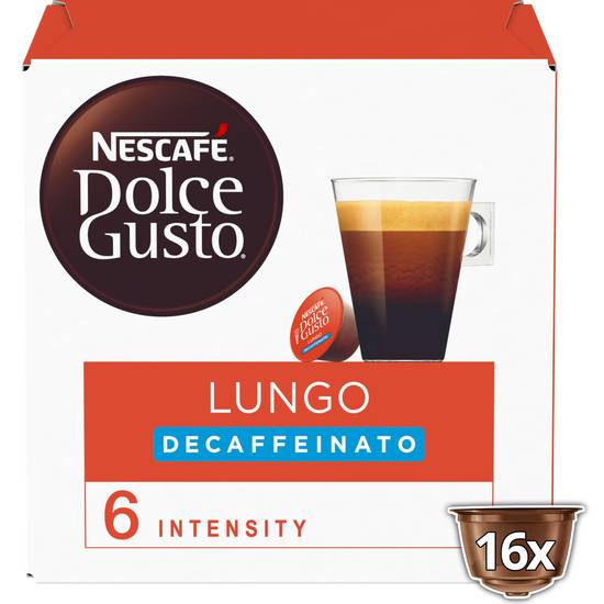 Nescafé - Dolce gusto capsules lungo decaffeinato intensity 6 (112 g)