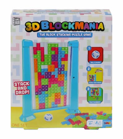 3D Blockmania Stacking Puzzle Game Set