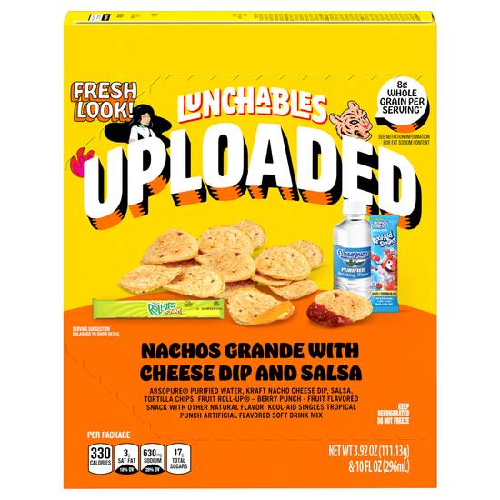 Lunchables Uploaded Grande Nachos With Dips and Salsa (cheese)
