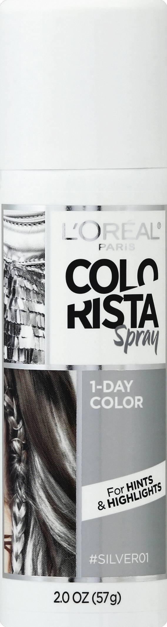 L'Oréal Paris Hair Color Colorista Spray, Grey (1.25 lbs)