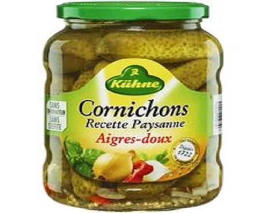 Cornichons aigres-doux recette paysanne KUHNE 360 g