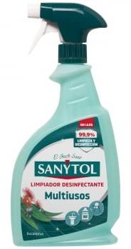 Limpiador desinfectante multiusos eucaliptus Sanytol 750 ml.