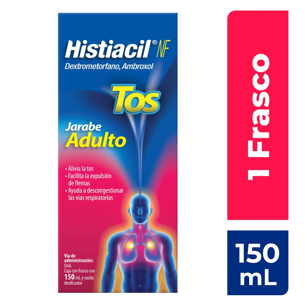 Histiacil · Nf adulto dextrometorfano ambroxol jarabe 225 mg (150 ml)