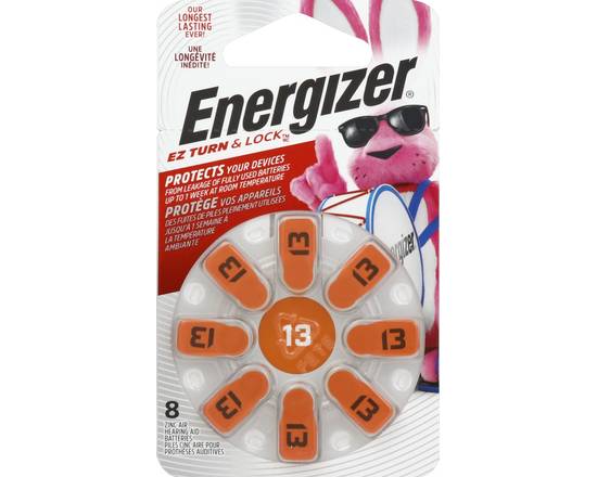 Energizer · EZ Turn & Lock Zinc Air Hearing Aid Batteries (8 ct)